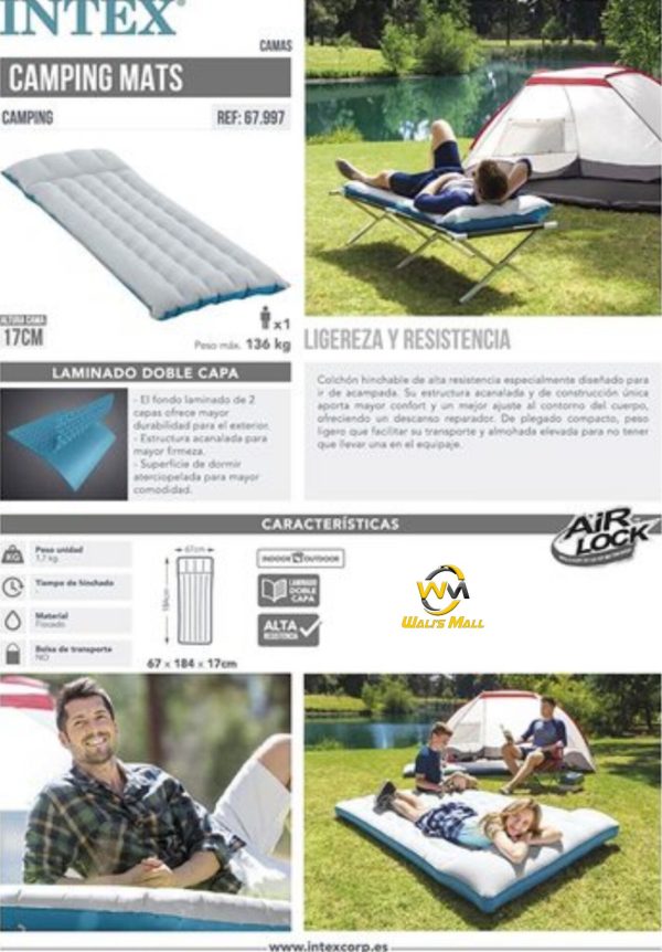 Intex Air Mattress Air Mat Camping Air Pad - Image 5