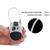 Retractable Extendable Bike Bicycle Wire Cable Combination Lock - Image 14