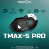 FreedConn T-MAX S Pro Helmet Bluetooth + Intercom 6 Riders Motorbike Group Communication Headset