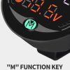 Motercyle 5 In 1 Waterproof Gadget Time Temperature Voltage Meter With Usb Charger - Image 5