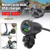 Motorcycle Handlebar Dual QC3.0 Fast Charge USB Charger (Muc-03)