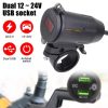Motorcycle Handlebar Dual QC3.0 Fast Charge USB Charger (Muc-03) - Image 3
