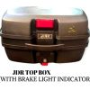 JDR 45 Litres Large Capacity Motorcycle Tail Box Top Box With Light