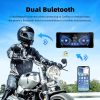 Motorcycle Navigation Gps & DVR Wireless Apple & Android Carplay, Android Auto, TPMS, Dual HD 1080P Cameras, GPS,  Siri & Google Voice, 7-Inch IPS Touch Screen, WiFi, Bluetooth, TF Card, Waterproof - Image 3