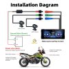 Motorcycle Navigation Gps & DVR Wireless Apple & Android Carplay, Android Auto, TPMS, Dual HD 1080P Cameras, GPS,  Siri & Google Voice, 7-Inch IPS Touch Screen, WiFi, Bluetooth, TF Card, Waterproof - Image 16