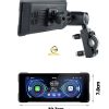 Motorcycle Navigation Gps & DVR Wireless Apple & Android Carplay, Android Auto, TPMS, Dual HD 1080P Cameras, GPS,  Siri & Google Voice, 7-Inch IPS Touch Screen, WiFi, Bluetooth, TF Card, Waterproof - Image 14