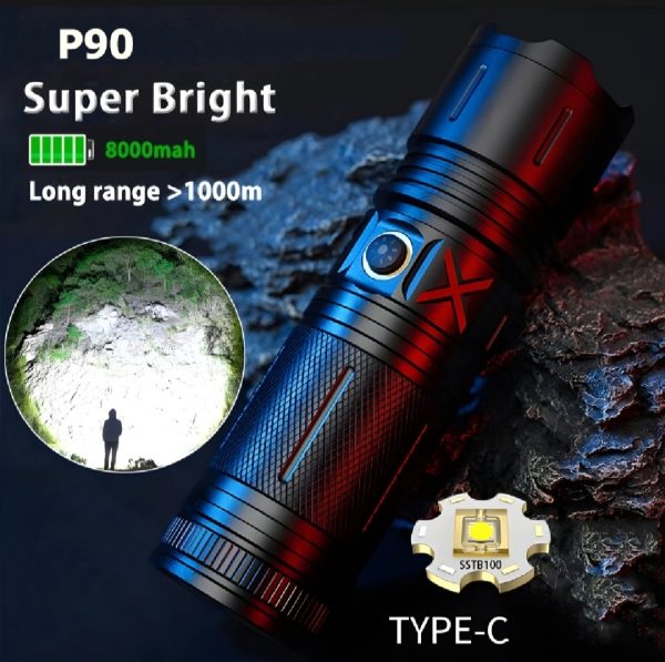 P90 Flash Light Torch Heavy Duty Long Range - Image 6