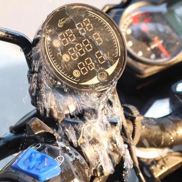 Motorcycle 3 In 1 Gadget Time Temperature Volt Meter - Image 2