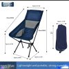 Foldable Camping Outdoor Chair Blue - Image 2
