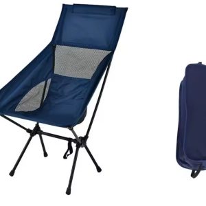 Foldable Camping Outdoor Chair Blue