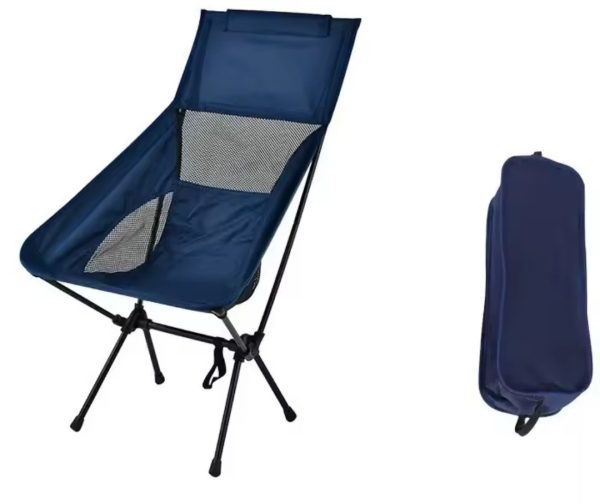 Foldable Camping Outdoor Chair Blue