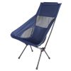 Foldable Camping Outdoor Chair Blue - Image 3