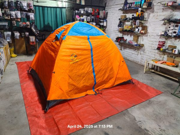 Orange Premium Quality Manual Double Layer Waterproof Tent 2.5 Kg - Image 3