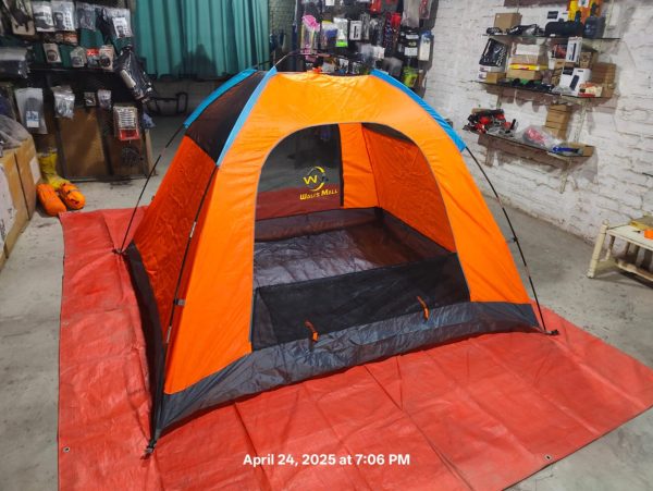Orange Premium Quality Manual Double Layer Waterproof Tent 2.5 Kg - Image 7