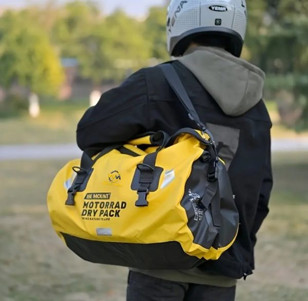 MOTORAD DRY PACK 66L Yellow Touring Bag Waterproof - Image 2