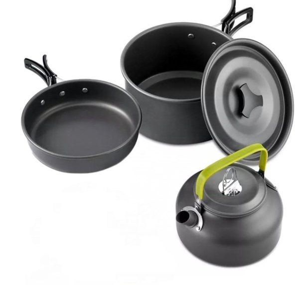Portable Cookware With Cattle Set Cooking Set Picnic Outdoor Camping