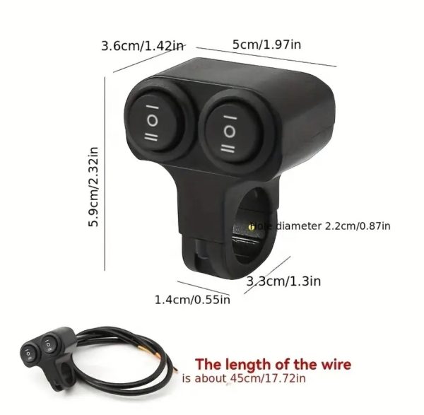 Double Hi Low On Off Switch Handle Fitting - Image 5