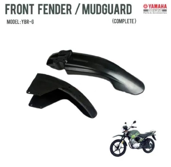 Yamaha Ybr G Front Complete Mudguard Black