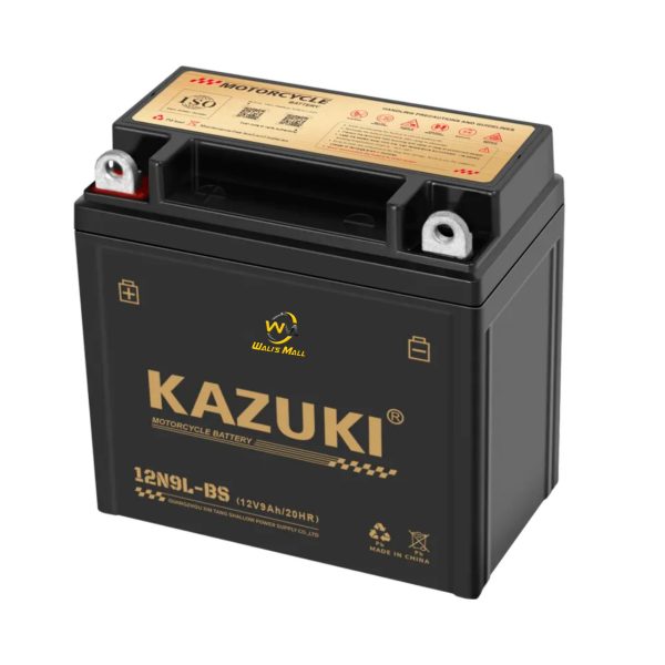 Kazuki 12N9L-BS Maintenance-Free Motorcycle Battery 9Amp Dry Battery - Image 3