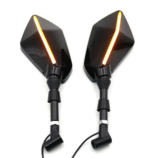 New Motorcycle Universal Mirror With Indicator - Image 2