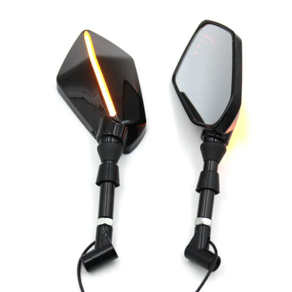 New Motorcycle Universal Mirror With Indicator - Image 4