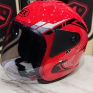 Index Id Dunk Half Face Helmet Red