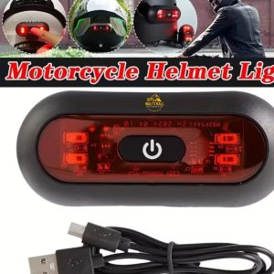 Helmet Warning Light Rechargeable Light Red