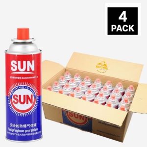 Butane Gas Can 220G Sun Gas For Camping Stoves Pack of 4 #Wm #Walimall.pk