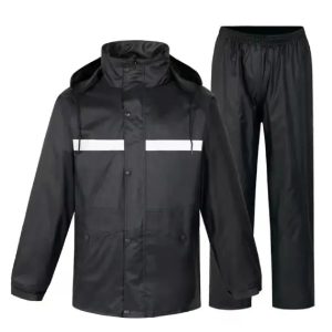 Pvc Rain Suit Black