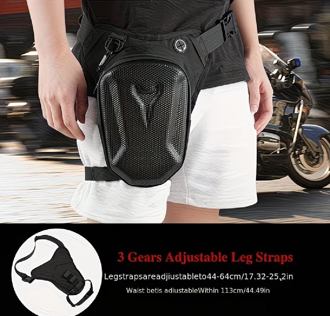 Carbon Fibre Hard Shell Leg Bag Thigh Bag Shoulder Bag - Image 3