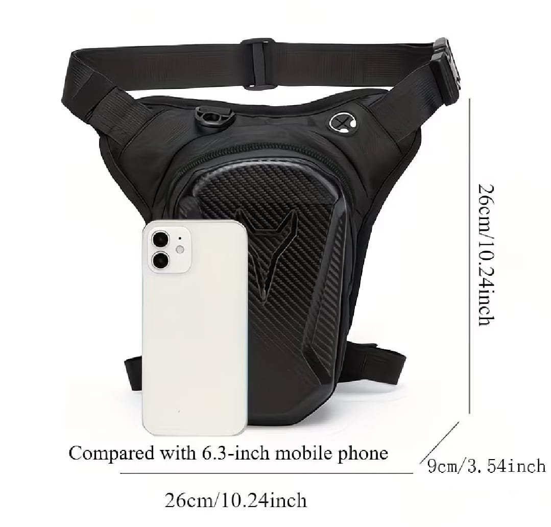 Carbon Fibre Hard Shell Leg Bag Thigh Bag Shoulder Bag - Image 6