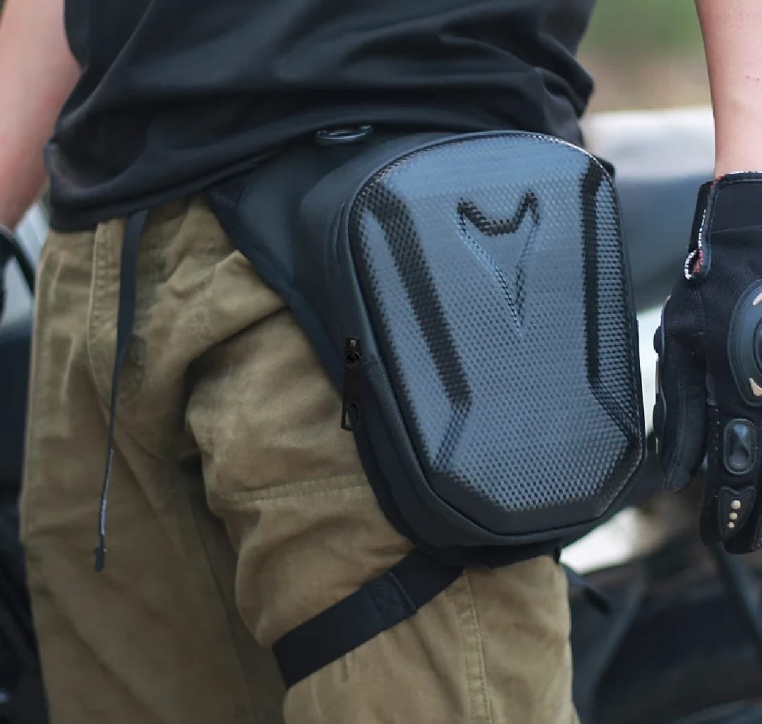 Carbon Fibre Hard Shell Leg Bag Thigh Bag Shoulder Bag - Image 2