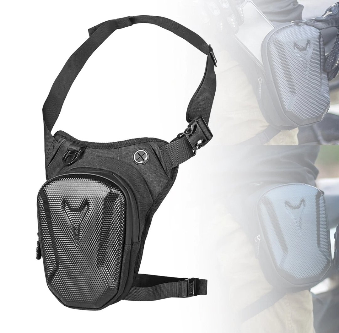 Carbon Fibre Hard Shell Leg Bag Thigh Bag Shoulder Bag