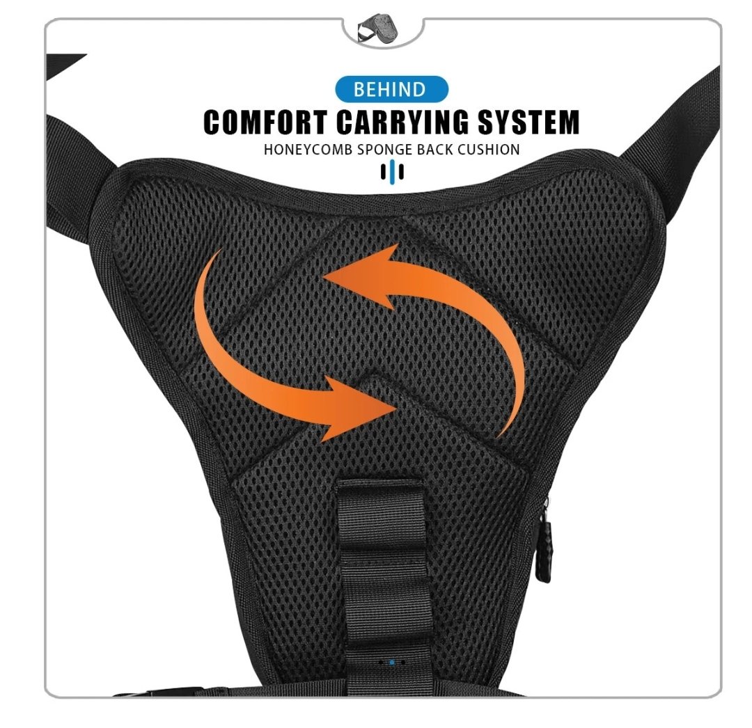 Carbon Fibre Hard Shell Leg Bag Thigh Bag Shoulder Bag - Image 9