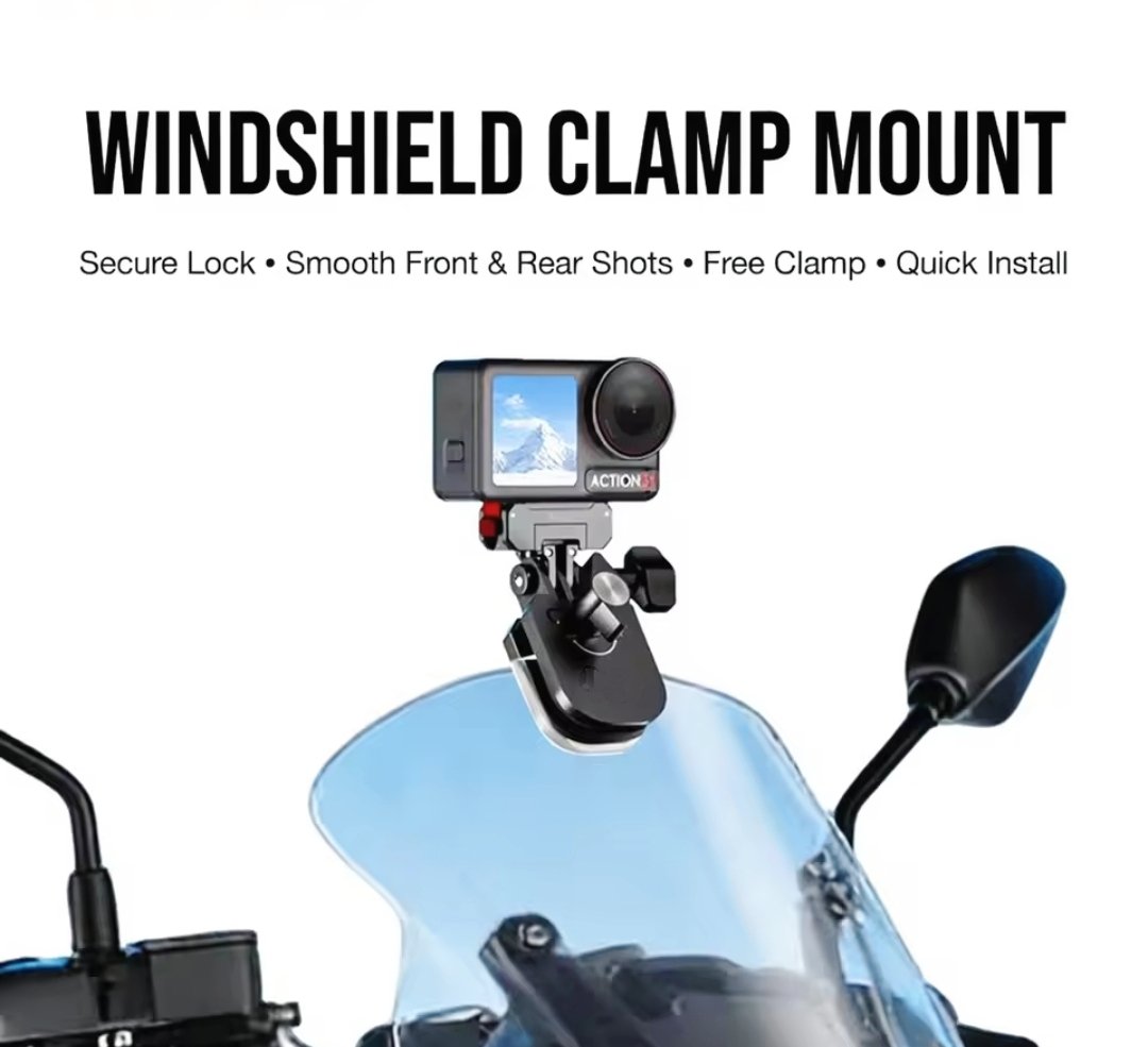 Gopro Windshield Metal Clamp Mount