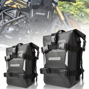 SOYAVISION Motorcycle Crash Bar Bags 7L-9L Waterproof Side Tool Storage Frame Bags