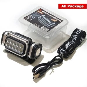 HX-T90S Rechargeable LED Headlamp with Wave Sensor