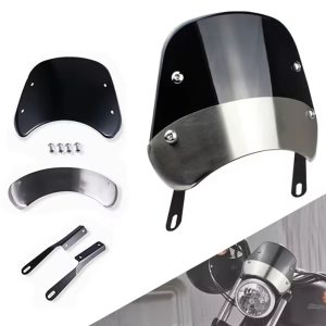 Short Universal Windshield For Round Headlight